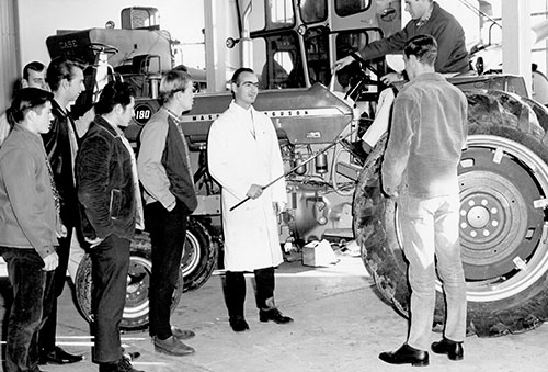 A view from inside the 1960 Ag Mech classroom