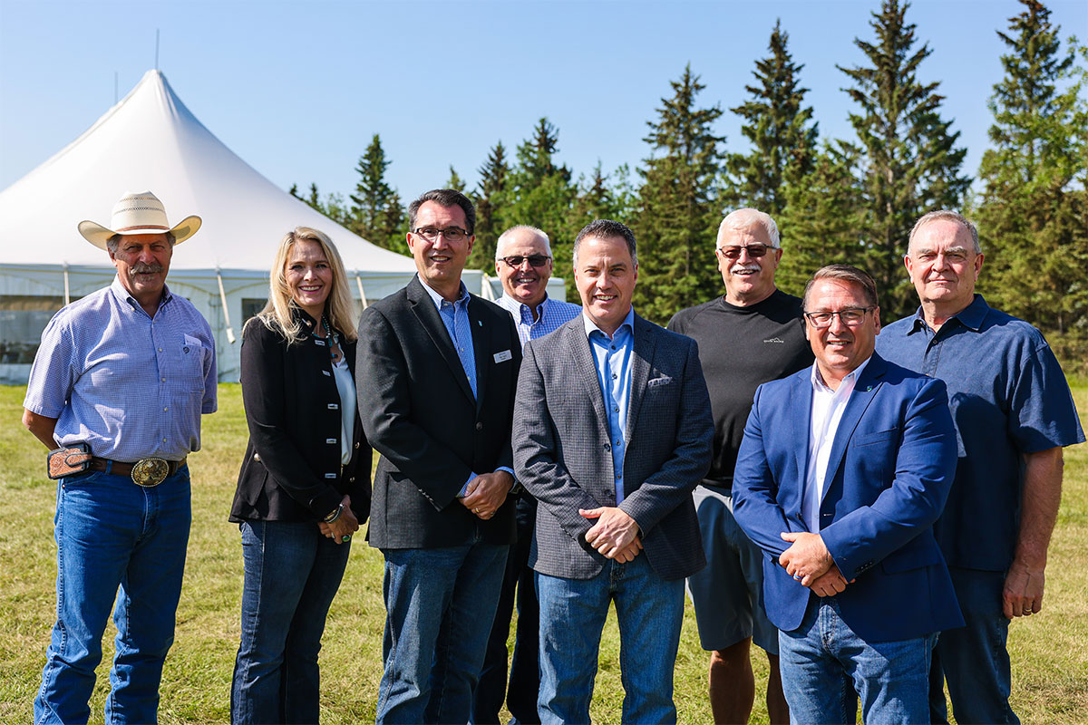 AFSC Group posing for a photo at AgSmart after Partner of the Year announcement