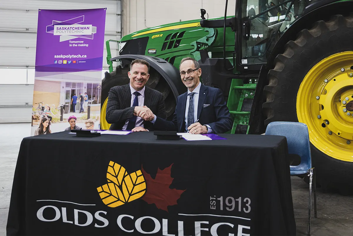Olds College Signs MOU with Saskatchewan Polytechnic