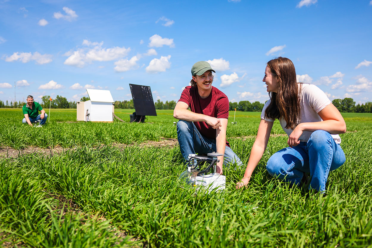 Research Technicians on the Smart Farm 