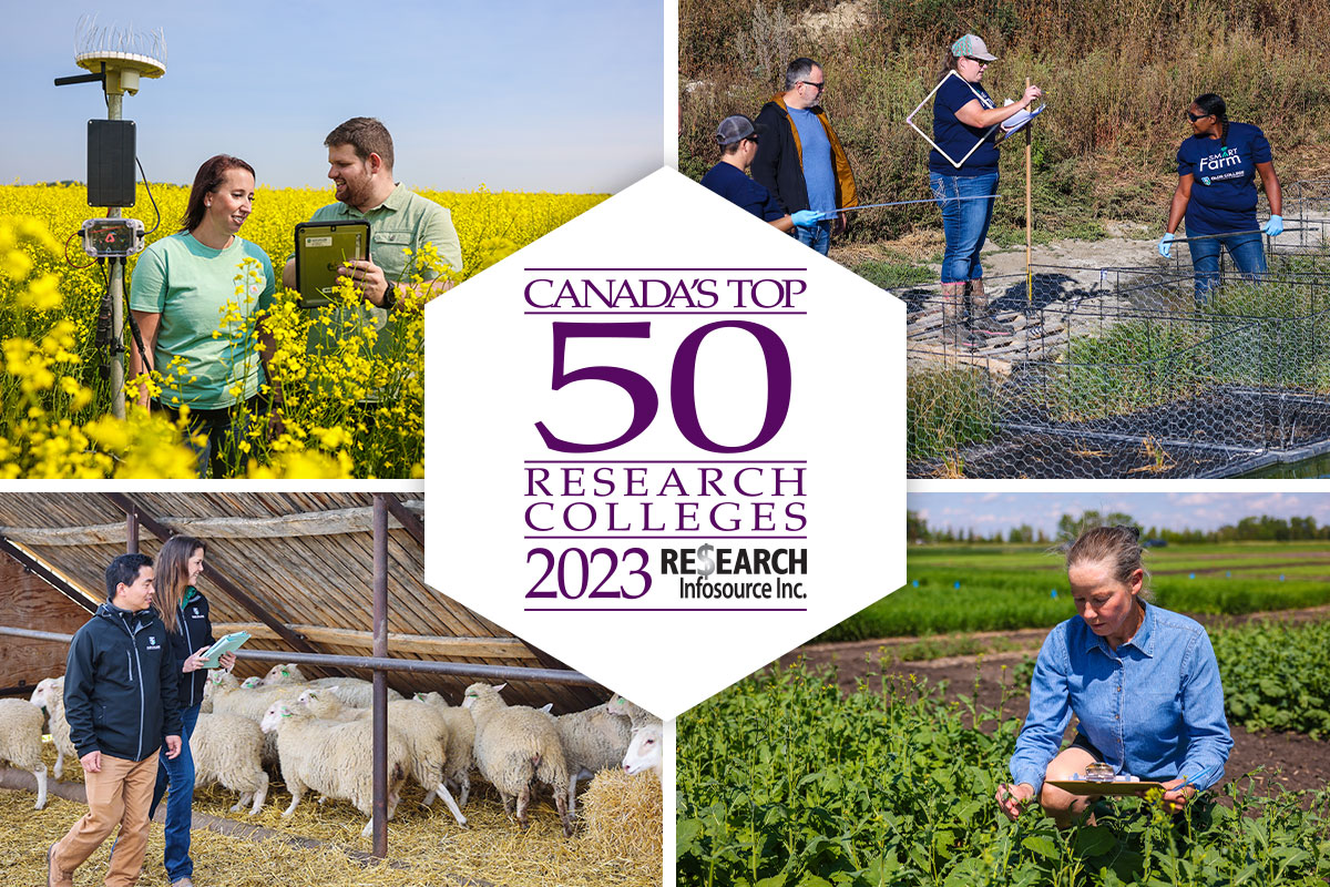 Olds College of Agriculture & Technology is #4 in Canada's Top 50 Research Colleges