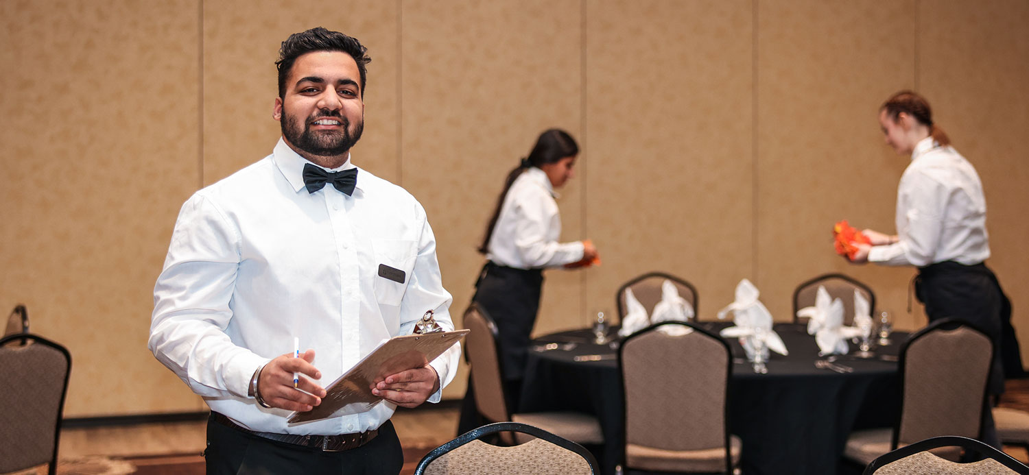 Student Chef in the Hospitality Program