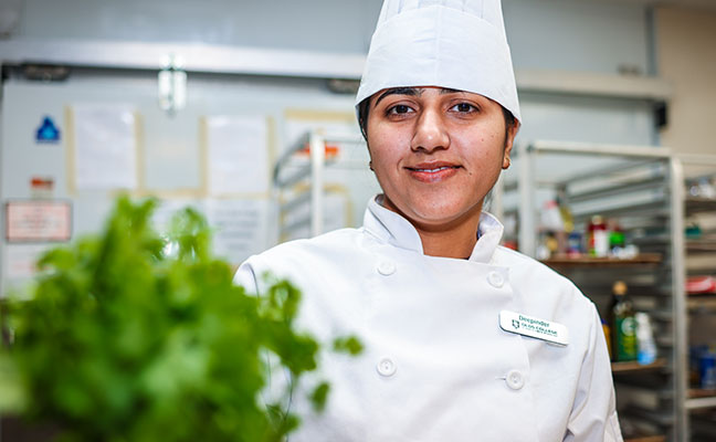 Student Chef in the Hospitality Program